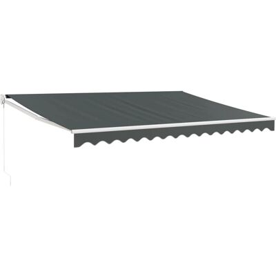 VidaXL Retractable Awning - 4.5x3m - Aluminum, Polyester, Wall Mount VidaXL Retractable Awning - 4.5x3m - Aluminum, Polyester, Wall Mount