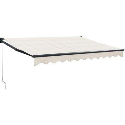 VIDAXL - Retractable Sun Shade Cream 3.5x2.5 m VIDAXL - Retractable Sun Shade Cream 3.5x2.5 m
