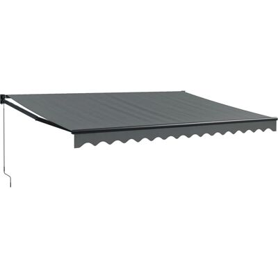 Toldo retráctil vidaXL 4x3m Antracita Tela y Aluminio - Toldo Toldo retráctil vidaXL 4x3m Antracita Tela y Aluminio - Toldo