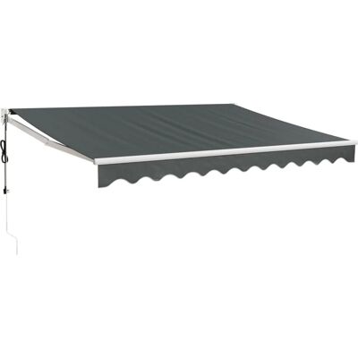 vidaXL Automatische uitrekbare zonnedoek - 3x2,5m, Antraciet vidaXL Automatische uitrekbare zonnedoek - 3x2,5m, Antraciet