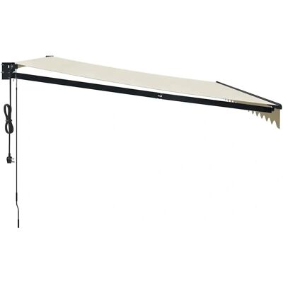 vidaXL Vouwmarkies 4x3m Aluminium Creme vidaXL Vouwmarkies 4x3m Aluminium Creme