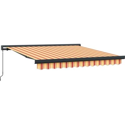 vidaXL Markise Einziehbar Creme Stoff Aluminium 3,5x2,5 m - Markise vidaXL Markise Einziehbar Creme Stoff Aluminium 3,5x2,5 m - Markise