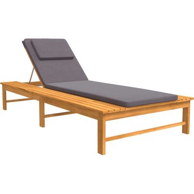 VidaXL Gartensessel - Verstellbare Rückenlehne, Massives Akazienholz, Kissen VidaXL Gartensessel - Verstellbare Rückenlehne, Massives Akazienholz, Kissen