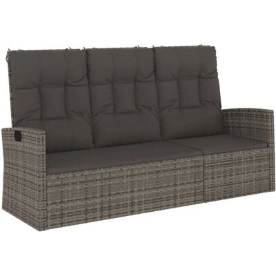 vidaXL Gartentisch Verstellbar Stahl Grau - Gartenbank vidaXL Gartentisch Verstellbar Stahl Grau - Gartenbank