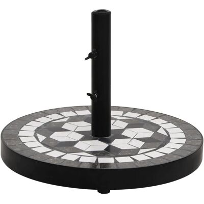 vidaXL Parasolijalusta - 12kg, Musta & Valkoinen, Pyöreä - Parasolijalusta vidaXL Parasolijalusta - 12kg, Musta & Valkoinen, Pyöreä - Parasolijalusta