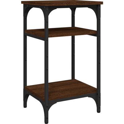 vidaXL Bruine Eiken Bijzettafeltje - 35x30x60 cm - Bijzettafel vidaXL Bruine Eiken Bijzettafeltje - 35x30x60 cm - Bijzettafel
