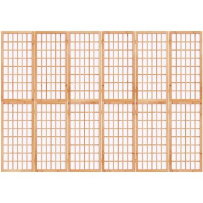 vidaXL Hnědá 240 x 170 cm Skládací 6-panelový japonský room divider vidaXL Hnědá 240 x 170 cm Skládací 6-panelový japonský room divider