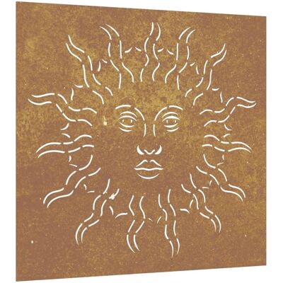 vidaXL Garten Wanddekoration 55x55 cm Cortenstahl Sonnen Design - Garten Wanddekoration vidaXL Garten Wanddekoration 55x55 cm Cortenstahl Sonnen Design - Garten Wanddekoration