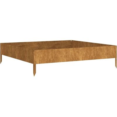 vidaXL Hochbeet 100x100x26 cm Witterungsbeständiger Stahl vidaXL Hochbeet 100x100x26 cm Witterungsbeständiger Stahl