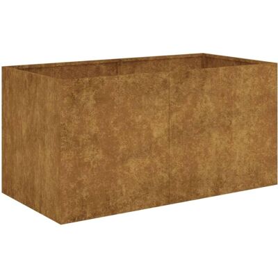 vidaXL Pflanzkübel 80x40x40 cm Cortenstahl Braun - Pflanzer vidaXL Pflanzkübel 80x40x40 cm Cortenstahl Braun - Pflanzer