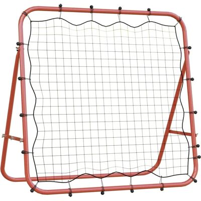 vidaXL Fußball Rückprallnetz Verstellbar 96x80x96 cm Stahl und PE - Fußball Rückpraller vidaXL Fußball Rückprallnetz Verstellbar 96x80x96 cm Stahl und PE - Fußball Rückpraller