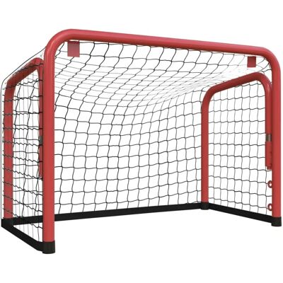 vidaXL Hockeytor mit Netz Rot & Schwarz 68x32x47 cm Stahl & Polyester - Hockeytor vidaXL Hockeytor mit Netz Rot & Schwarz 68x32x47 cm Stahl & Polyester - Hockeytor