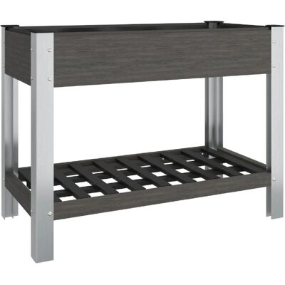 vidaXL Garten Hochbeet mit Regal 100x50x75 cm WPC - Garten Hochbeet vidaXL Garten Hochbeet mit Regal 100x50x75 cm WPC - Garten Hochbeet