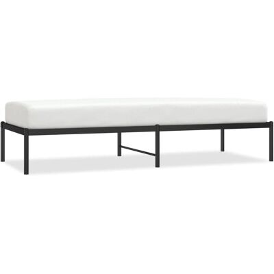 VidaXL Bed Frame - Metaal Zwart 75x190cm - Bedtype VidaXL Bed Frame - Metaal Zwart 75x190cm - Bedtype