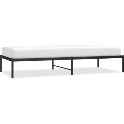 vidaXL Bettgestell - 90x200cm - Schwarz - Metallbettgestell vidaXL Bettgestell - 90x200cm - Schwarz - Metallbettgestell