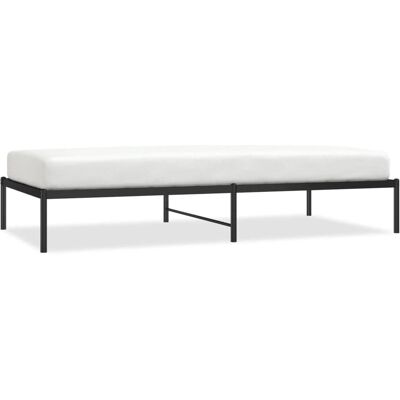 vidaXL metalen bedframe - Zwart - 100x200 cm - Bedframe vidaXL metalen bedframe - Zwart - 100x200 cm - Bedframe