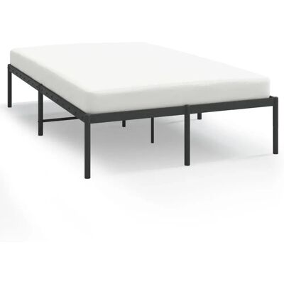 vidaXL Metalen Bedframe Zwart - Bedframe voor 120 x 190 cm matras vidaXL Metalen Bedframe Zwart - Bedframe voor 120 x 190 cm matras