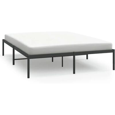 vidaXL Musta metallipeti - 160x200 cm - Sänky vidaXL Musta metallipeti - 160x200 cm - Sänky