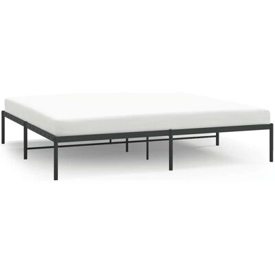 vidaXL Metallbettgestell - Schwarz - 193x203 cm vidaXL Metallbettgestell - Schwarz - 193x203 cm