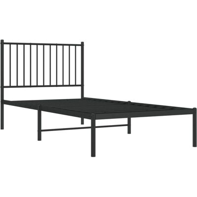 vidaXL Metaalbedframe met hoofdbord - Soort bed vidaXL Metaalbedframe met hoofdbord - Soort bed