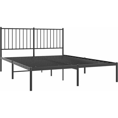 vidaXL Metallbett mit Kopfteil - Bett vidaXL Metallbett mit Kopfteil - Bett