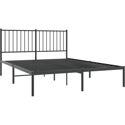 vidaXL metalen bedframe met hoofdbord - 140x190 cm - Bedtype vidaXL metalen bedframe met hoofdbord - 140x190 cm - Bedtype