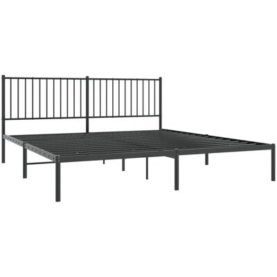vidaXL metalen bedframe met hoofdbord - 180x200 cm - Bedtype vidaXL metalen bedframe met hoofdbord - 180x200 cm - Bedtype