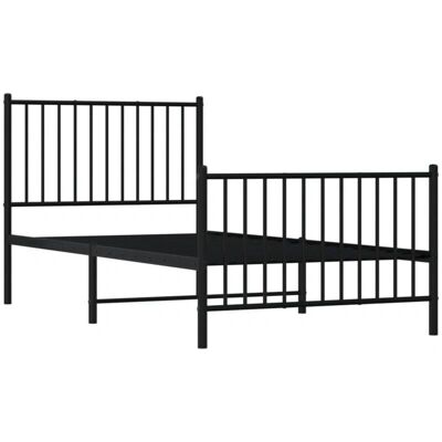 vidaXL Metallbett mit Kopfteil - Bettart: Einzelbett vidaXL Metallbett mit Kopfteil - Bettart: Einzelbett