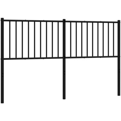 vidaXL Schwarzes Metall-Kopfteil 160 cm - Kopfteil vidaXL Schwarzes Metall-Kopfteil 160 cm - Kopfteil