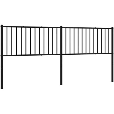 vidaXL Schwarzes Metall-Kopfteil 200 cm - Kopfteil vidaXL Schwarzes Metall-Kopfteil 200 cm - Kopfteil