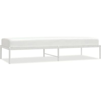 vidaXL Metallbettgestell 80x200cm - Weiß - Bettgestell vidaXL Metallbettgestell 80x200cm - Weiß - Bettgestell