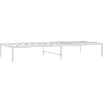 vidaXL metalen bedframe - 90x200cm, Wit, Zonder hoofdbord - Bedtype vidaXL metalen bedframe - 90x200cm, Wit, Zonder hoofdbord - Bedtype