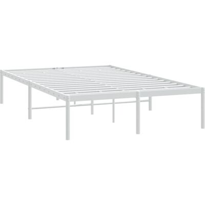 vidaXL Metaalbedbodem - 120x190 cm - Wit - Bedtype vidaXL Metaalbedbodem - 120x190 cm - Wit - Bedtype