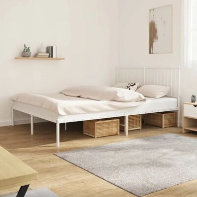 vidaXL metalen bedframe met hoofdbord - Bedtype vidaXL metalen bedframe met hoofdbord - Bedtype
