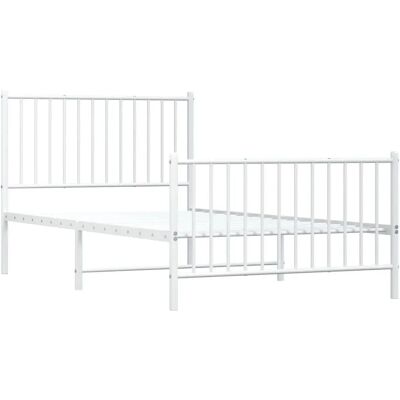 vidaXL Metallbett mit Kopf- und Fußteil - Bettgestell vidaXL Metallbett mit Kopf- und Fußteil - Bettgestell