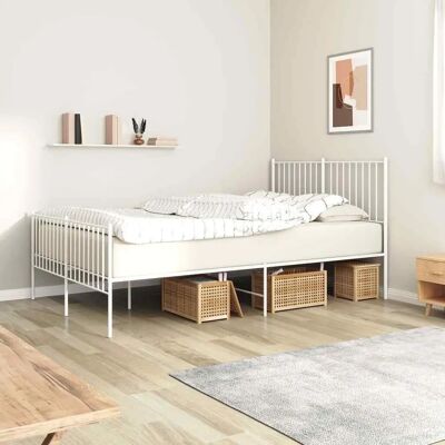 vidaXL Metallbett mit Kopfteil - Betttyp vidaXL Metallbett mit Kopfteil - Betttyp