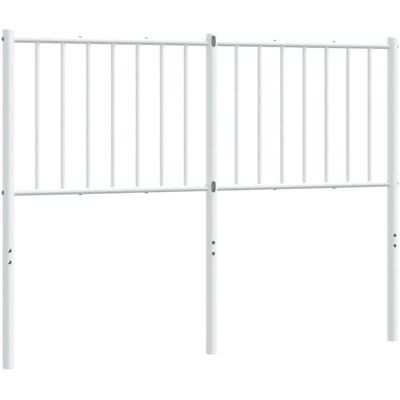 vidaXL Wit Metaal Hoofdbord voor Bed - 120cm vidaXL Wit Metaal Hoofdbord voor Bed - 120cm