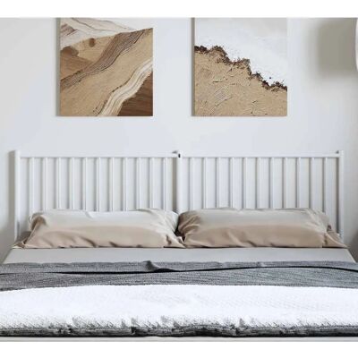 vidaXL Weißes Metall-Kopfteil 193 cm - Bettkopfteil vidaXL Weißes Metall-Kopfteil 193 cm - Bettkopfteil