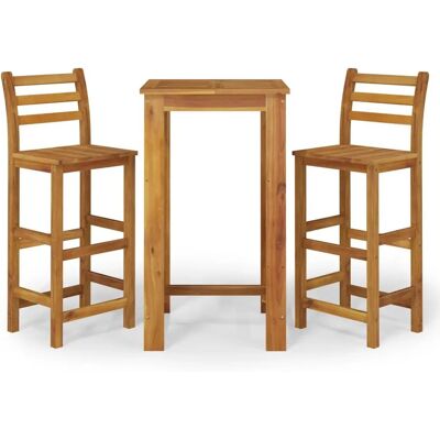 vidaXL 3154390 Gartenmöbel-Set - 3-teiliges Barset aus Akazienholz vidaXL 3154390 Gartenmöbel-Set - 3-teiliges Barset aus Akazienholz