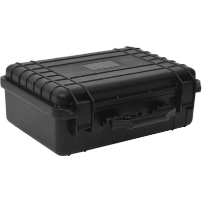 vidaXL Sort bærbar flyttekasse - Beskyttende hårdt etui - 47 x 36 x 18 cm vidaXL Sort bærbar flyttekasse - Beskyttende hårdt etui - 47 x 36 x 18 cm