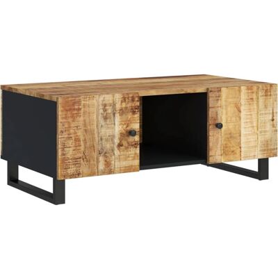 vidaXL Couchtisch 100x54x40 cm Massives Mango-Holz - Beistelltisch vidaXL Couchtisch 100x54x40 cm Massives Mango-Holz - Beistelltisch