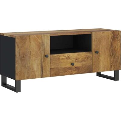 vidaXL Mango puinen TV-kaappi - TV-taso säilytystilalla - 105x33,5x46 cm vidaXL Mango puinen TV-kaappi - TV-taso säilytystilalla - 105x33,5x46 cm
