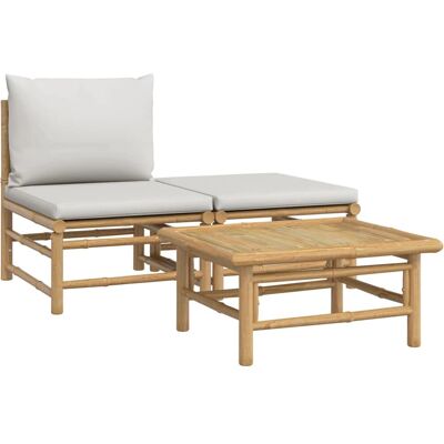 VidaXL Gartenmöbel-Set aus Bambus - Gartenbank VidaXL Gartenmöbel-Set aus Bambus - Gartenbank