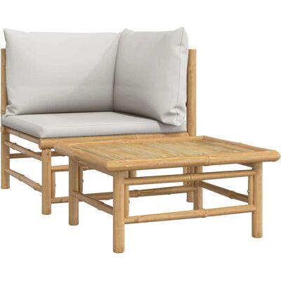 VidaXL Bamboe tuinset - Modulair, Duurzaam & Comfortabel VidaXL Bamboe tuinset - Modulair, Duurzaam & Comfortabel