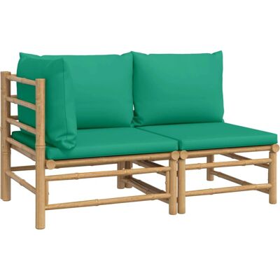 vidaXL Outdoor Bambusbank-Set - Gartenausstattung vidaXL Outdoor Bambusbank-Set - Gartenausstattung