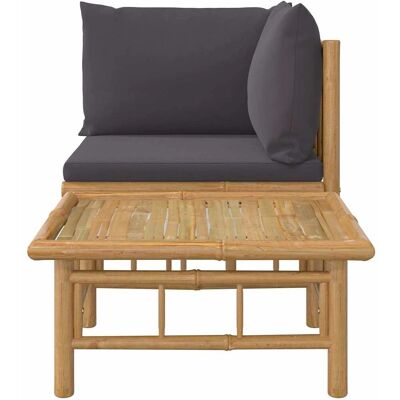 Conjunto de Muebles de Jardín de Bambú Maisonchic - 2 Piezas - Gris Conjunto de Muebles de Jardín de Bambú Maisonchic - 2 Piezas - Gris