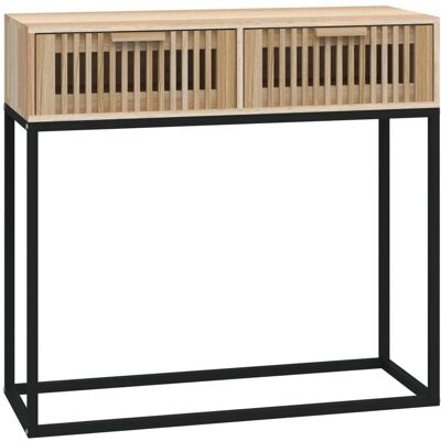 vidaXL Konsole Tisch 80x30x75cm Holz Eisen vidaXL Konsole Tisch 80x30x75cm Holz Eisen