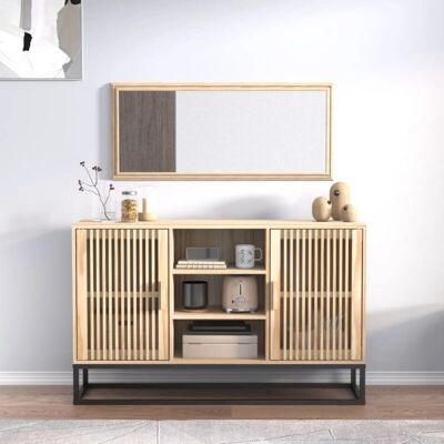 vidaXL Aparador de madera engineered marrón - Aparador vidaXL Aparador de madera engineered marrón - Aparador