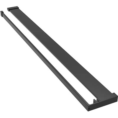 vidaXL Duschablage für begehbare Dusche Schwarz 118 cm Aluminium - Duschablage vidaXL Duschablage für begehbare Dusche Schwarz 118 cm Aluminium - Duschablage