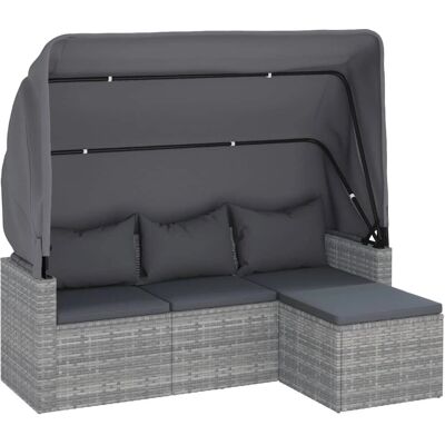 VidaXL Gartensofa Modell 362335 mit Verstellbarem Dach - Gartenmöbel VidaXL Gartensofa Modell 362335 mit Verstellbarem Dach - Gartenmöbel